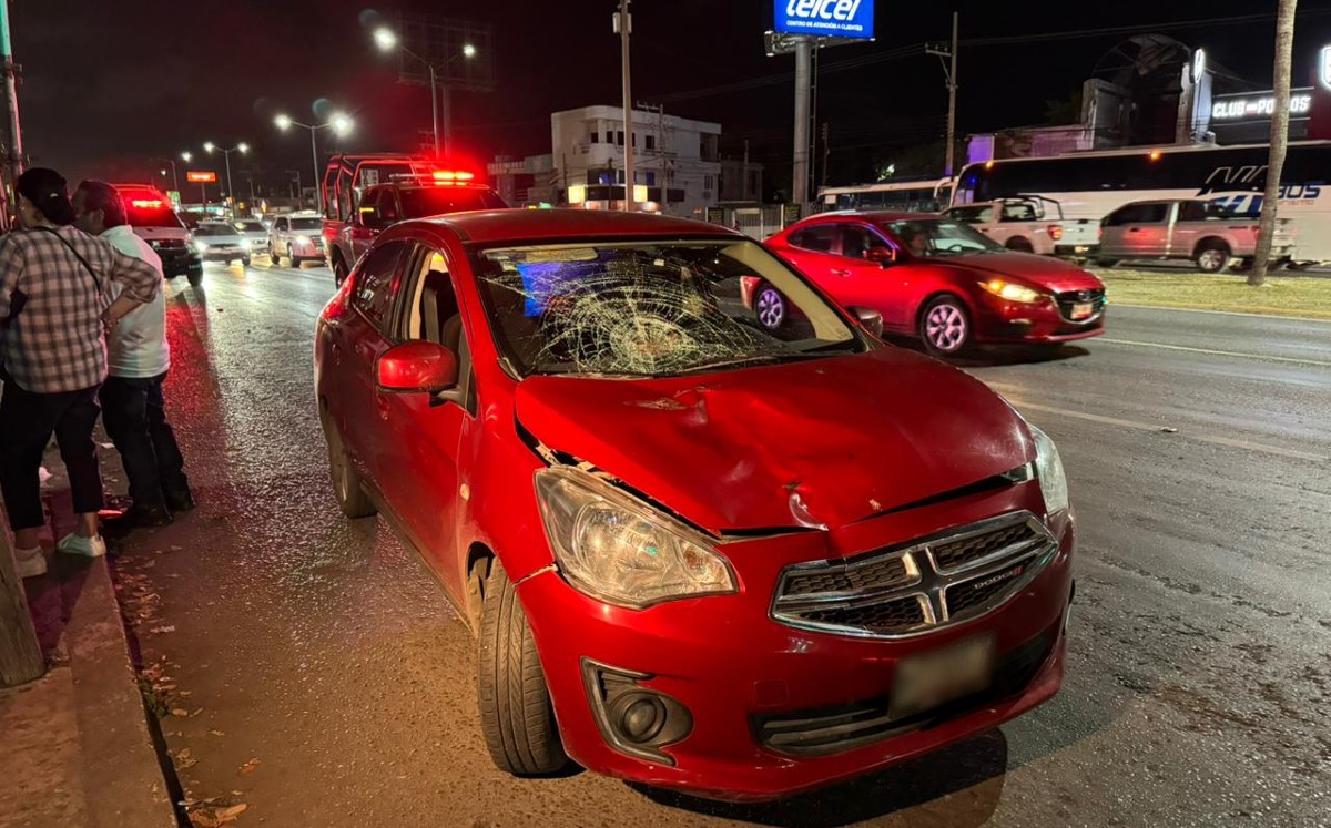 Autoridades atienden reporte de persona atropellada en carretera Tampico-Mante. | Sergio Sánchez