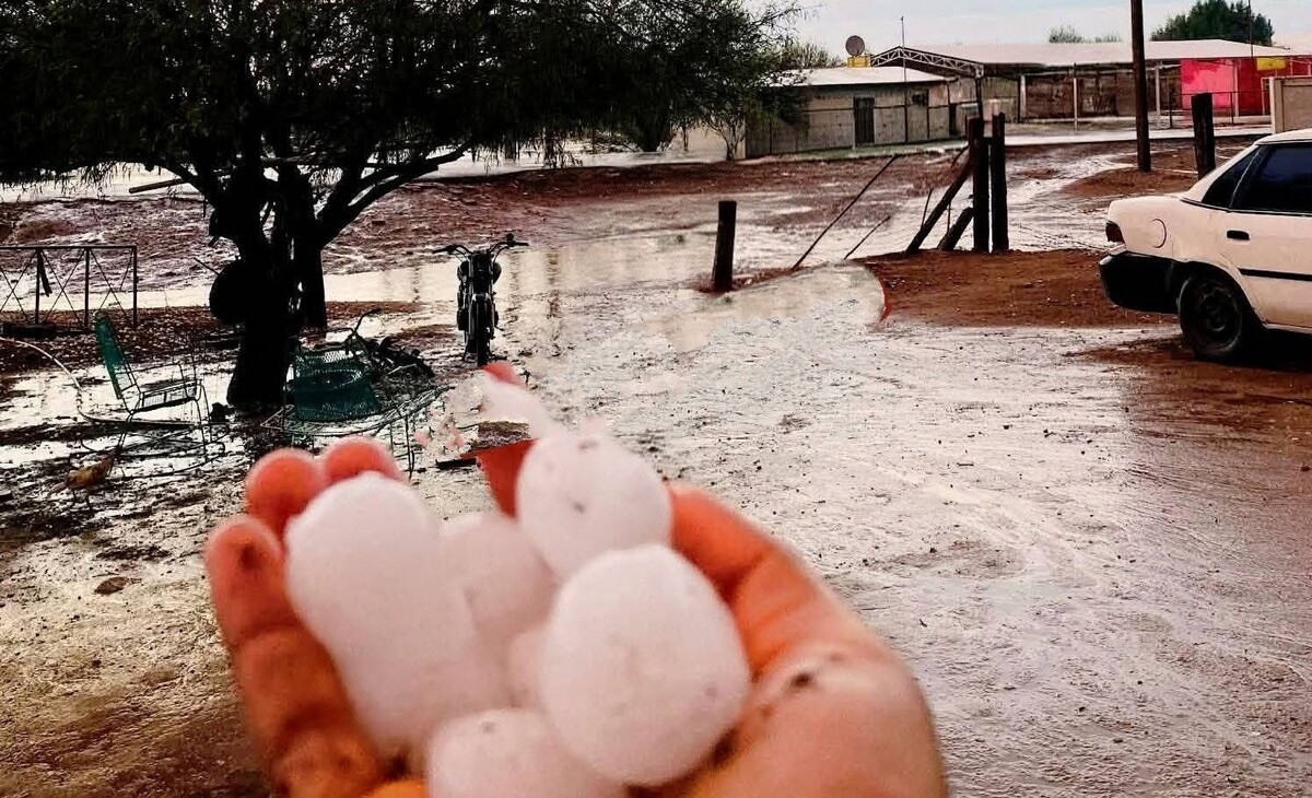 Granizo cayó este jueves en dos ejidos de San Pedro, Coahuila | Damián Ramírez