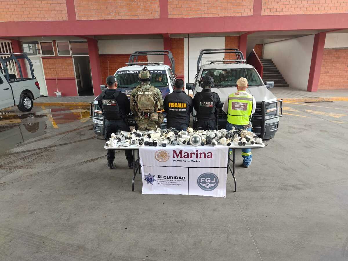 Desmantelan red de cámaras ilegales en Ecatepec, Edomex