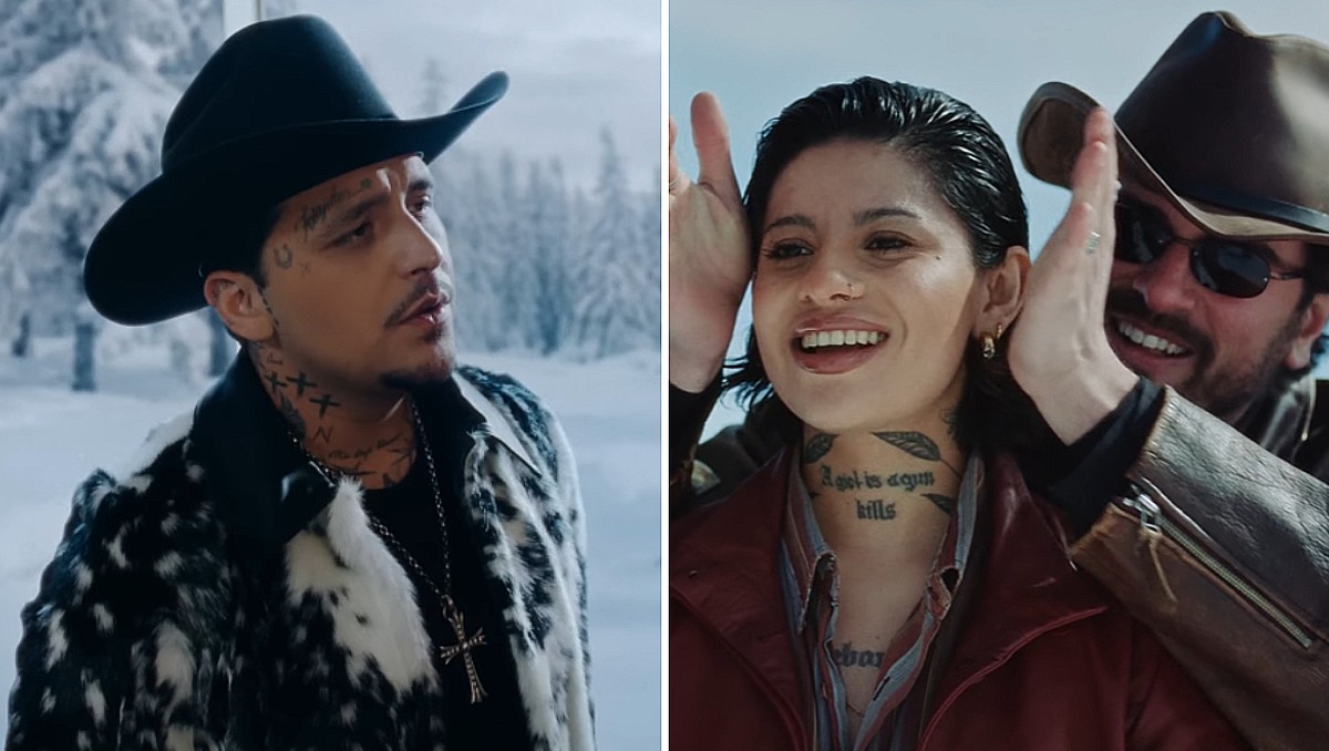 Christian Nodal desata controversia en redes sociales por la modelo de su nuevo videoclip