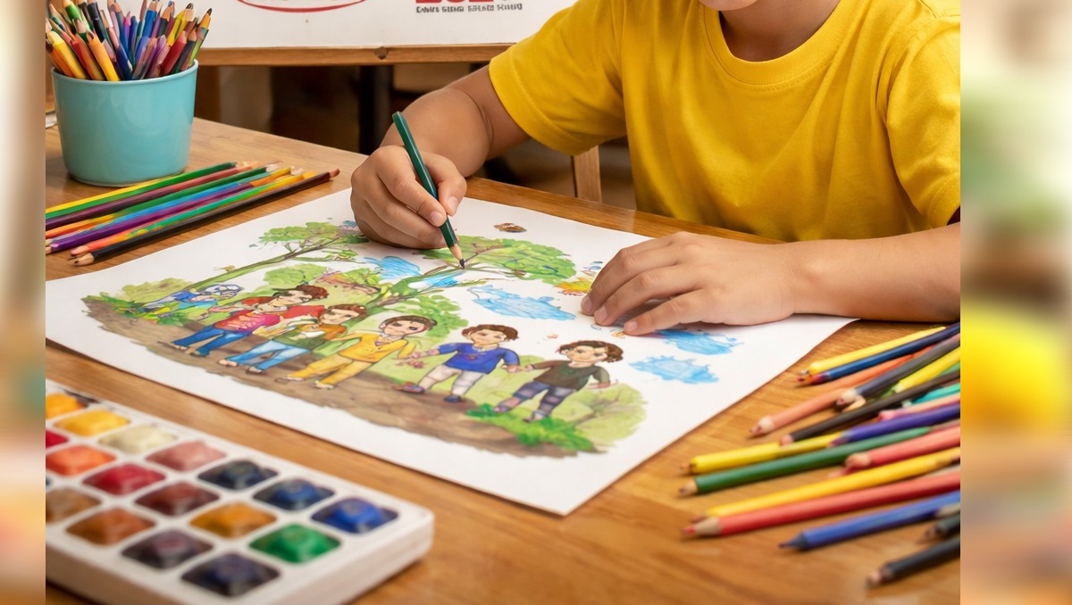 El concurso busca fomentar el ahorro y el cuidado del medio ambiente desde la infancia. (Chat GPT)