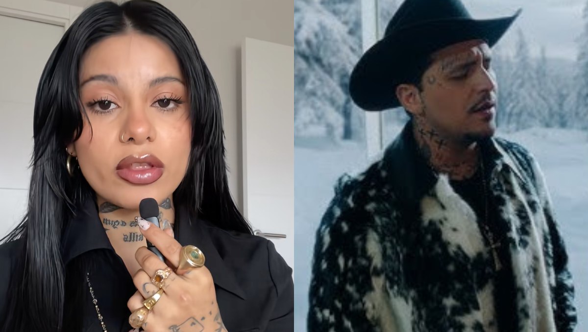 Modelo del video de Christian Nodal reacciona a críticas y comparaciones con Cazzu