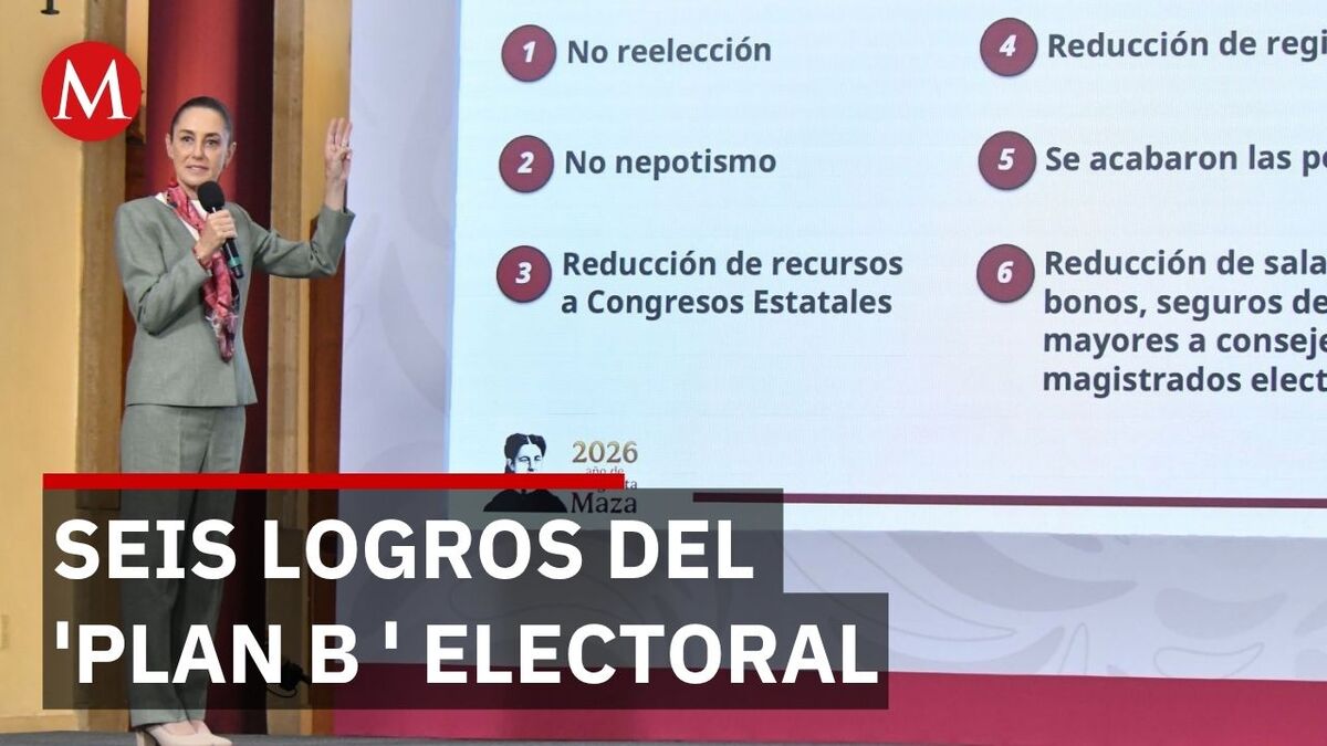 'Plan B electoral': Estos son los 6 logros que resalta Claudia Sheinbaum