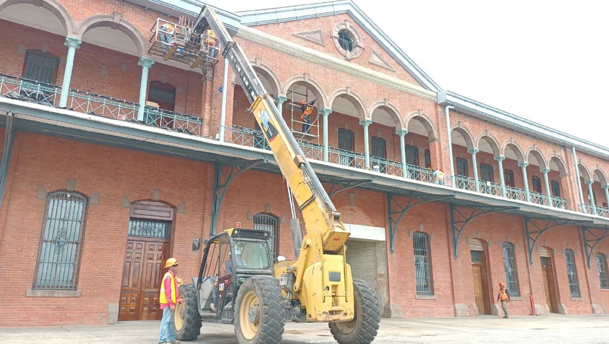 Restauración de ex Aduana de Tampico. (Yazmín Sánchez)