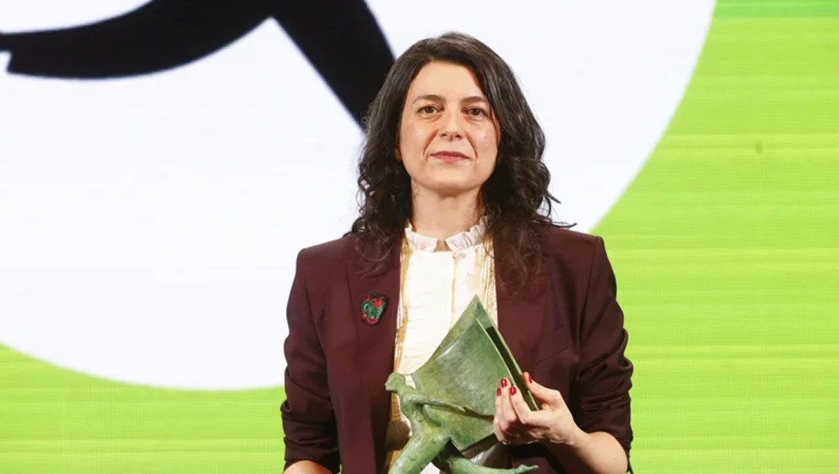 Schweblin dio un discurso tras aceptar el premio, que otorga la empresa Aena. | EFE