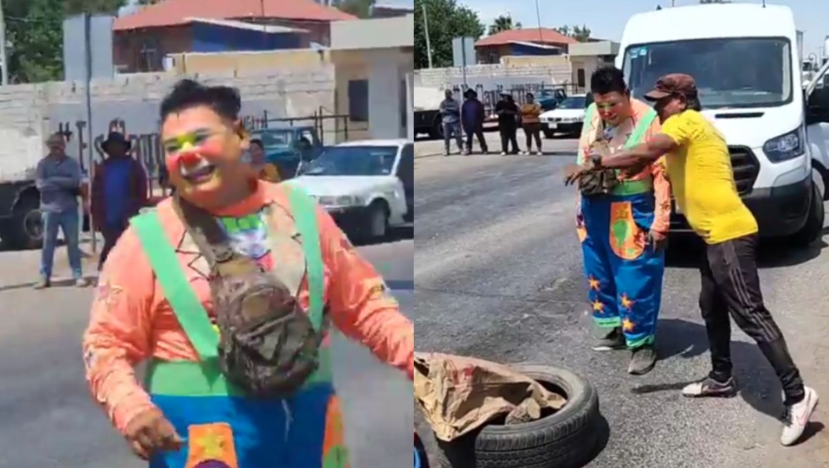 El bloqueo en la carretera Torreón-San Pedro, realizado por habitantes del ejido 20 de Noviembre por falta de agua. | Especial
