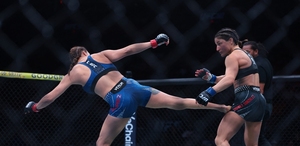 Loopy Godínez, peleadora mexicana, perdió ante Tatiana Suárez en su pelea del UFC 327.
