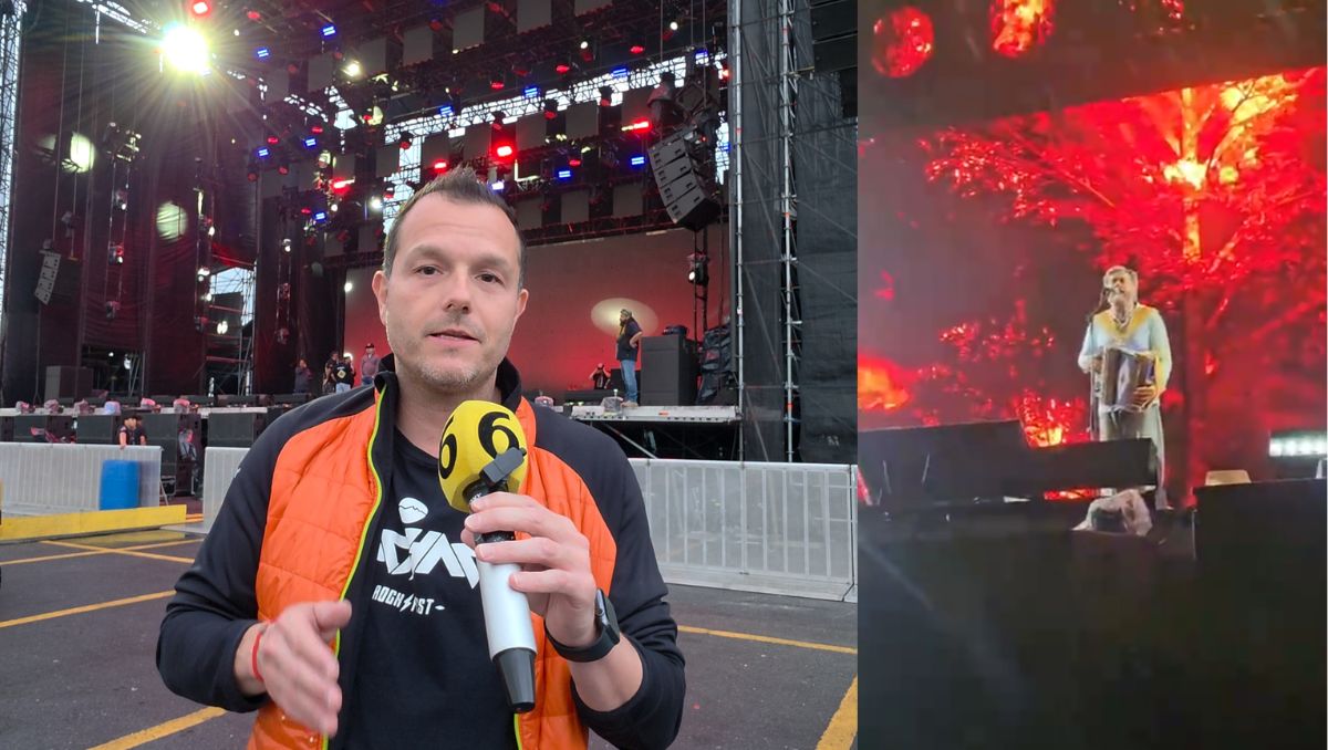 Melo Montoya confirmó se alcanzó la capacidad máxima del recinto e Intocable hizo las pruebas de sonida pese a la lluvia. Ángel Martínez