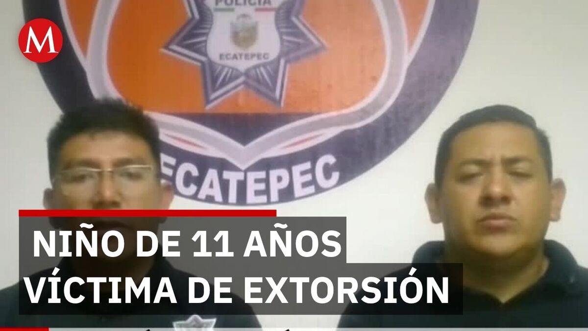 Rescatan a niño de 11 años víctima de extorsión en Ecatepec