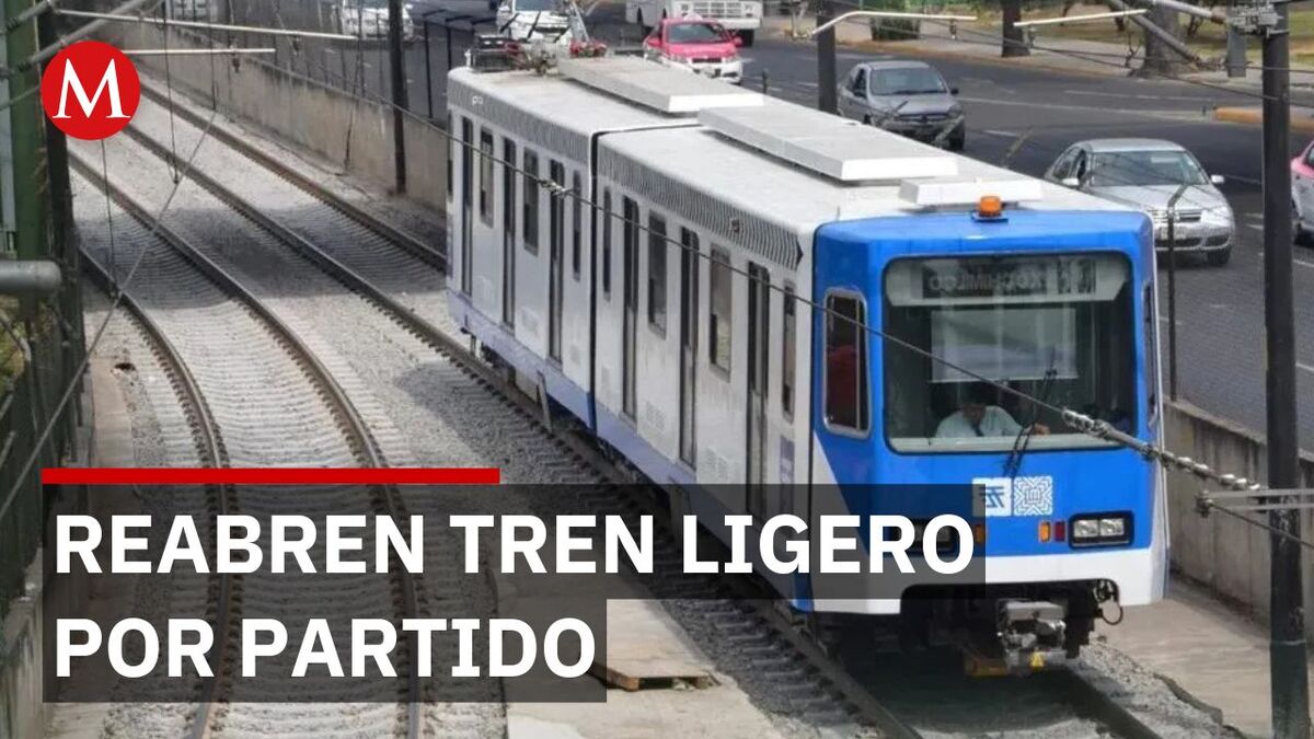 Tren Ligero reabre estaciones este sábado por partido América vs Cruz Azul en el Estadio Banorte