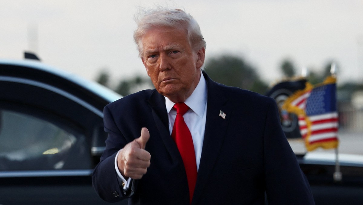 Trump dio la declaración antes de subirse al Air Force One rumbo a Miami | Reuters