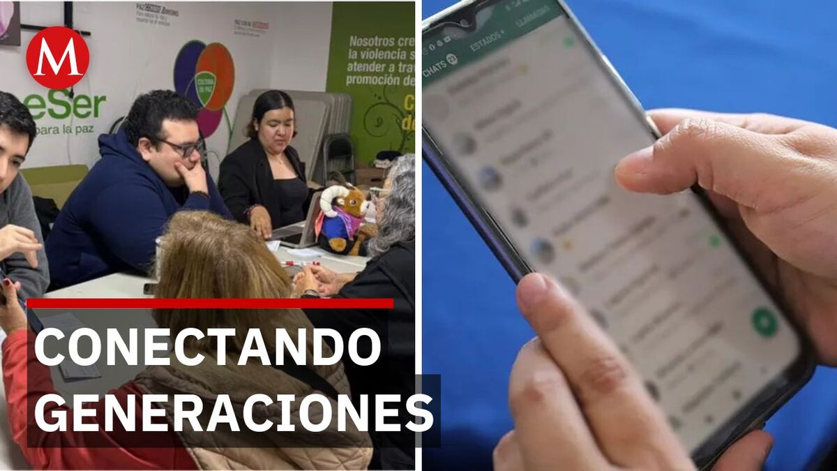 Adultos mayores aprenden a usar apps gracias a estudiantes en Monterrey