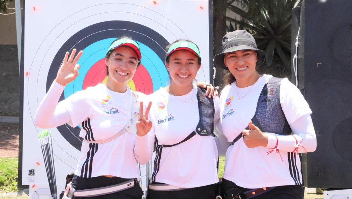 Alejandra Valencia, Ana Paula Vázquez y Ángela Ruiz ganaron el bronce en arco recurvo (Cortesía)