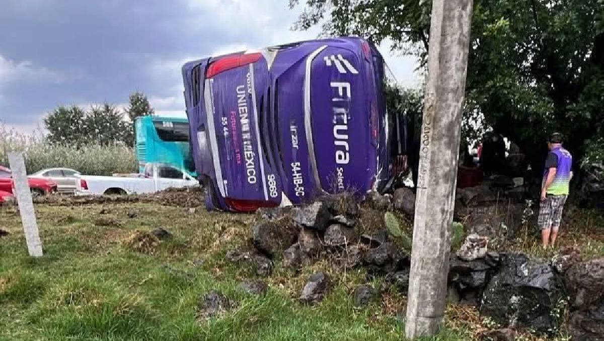El autobús siniestrado pertenecía la línea Futura. Foto: (RRSS)