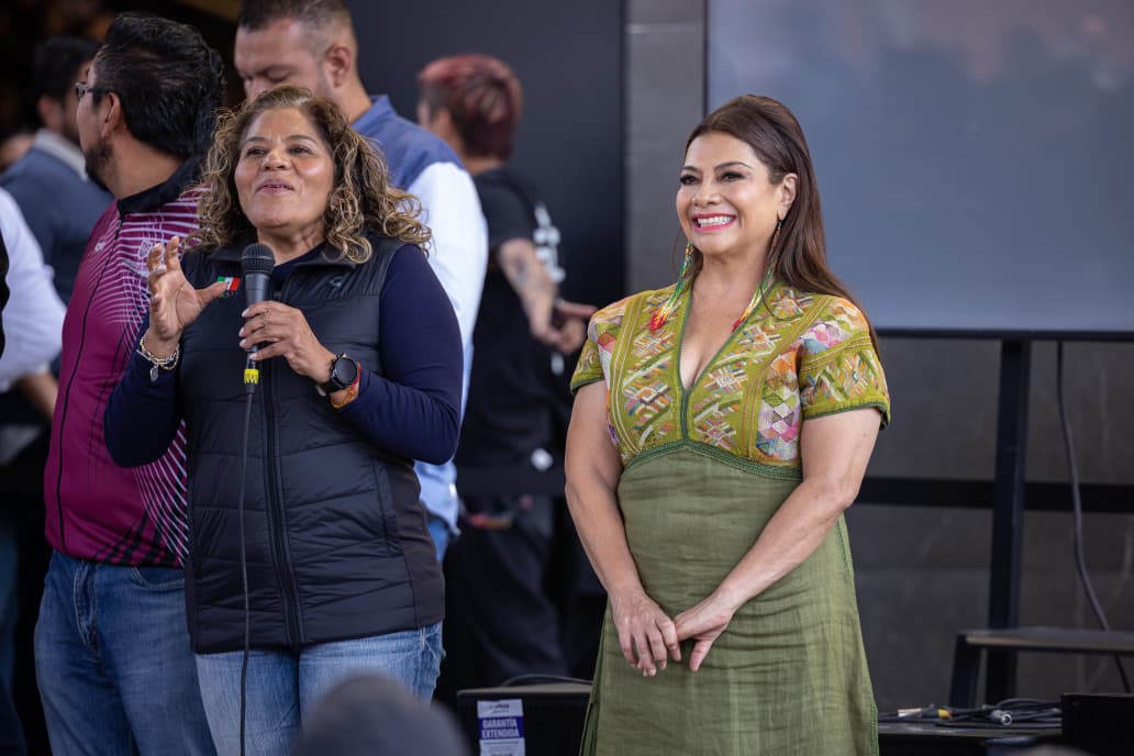 Clara Brugada anuncia apoyos a medallistas y seleccionados rumbo a la Olimpiada Nacional.