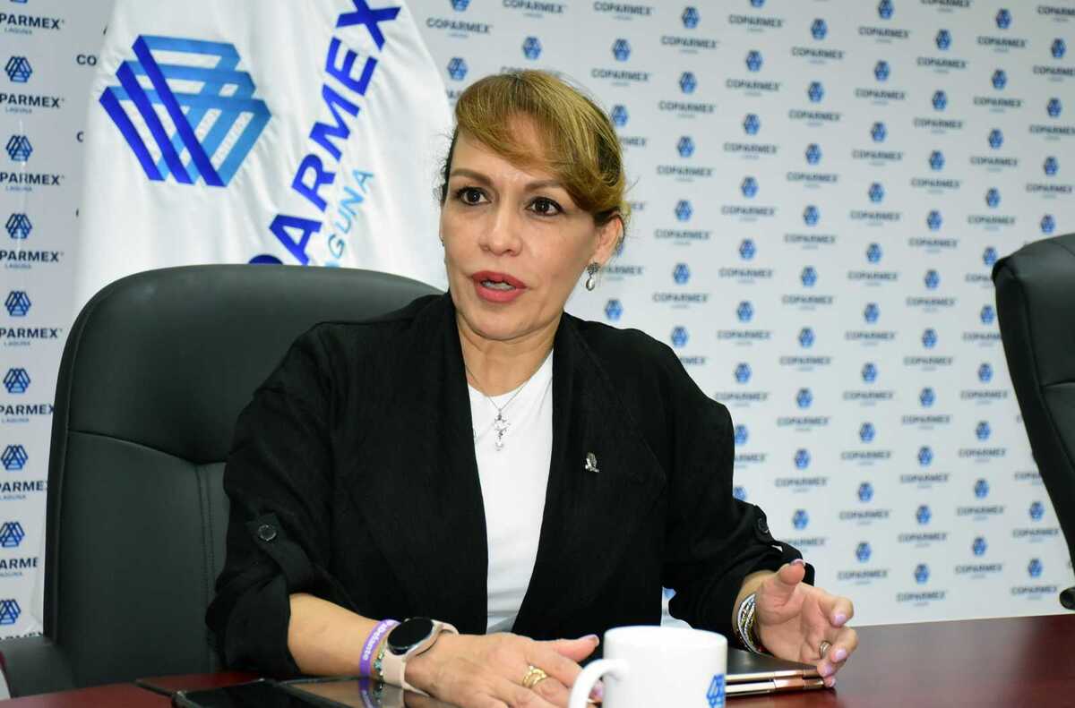 Mary Carmen Reyes García, presidenta de la Coparmex Laguna.| Roberto Amaya.
