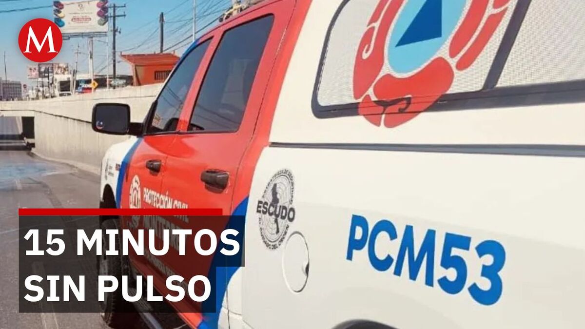 Protección Civil salva a mujer tras 15 minutos en paro cardíaco en Monterrey