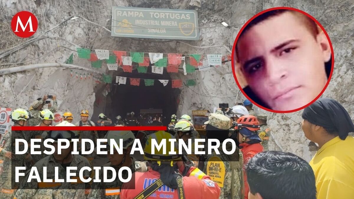 Dan último adiós a Abraham Aguilera, minero fallecido en Sinaloa