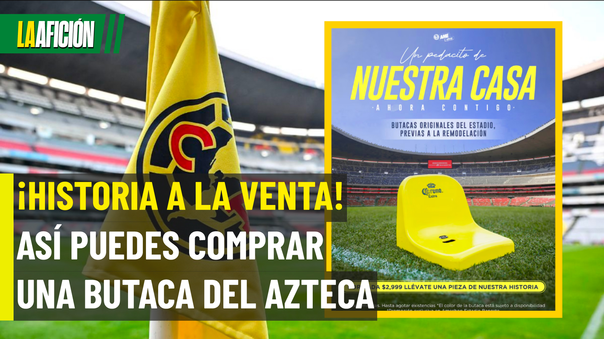 América vende butacas del Estadio Banorte: precio y detalles