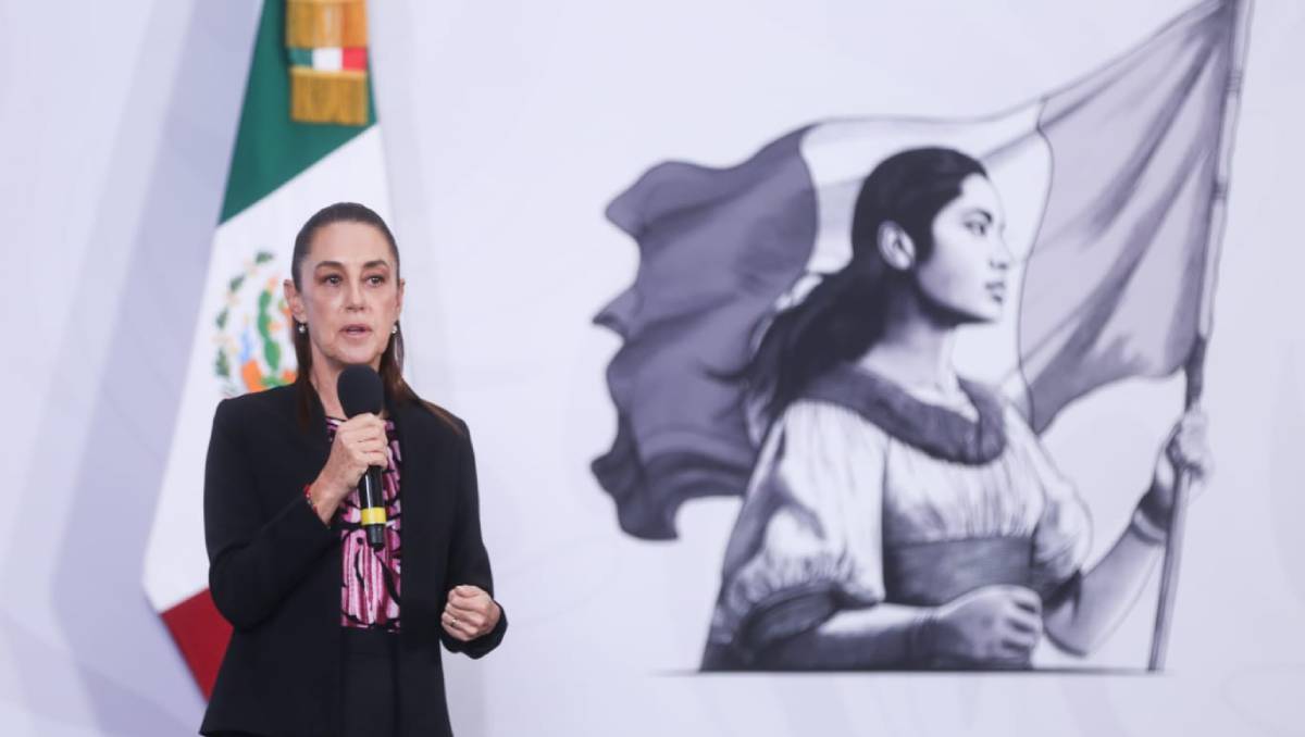 Claudia Sheinbaum,  presidenta de México, en conferencia matutina. Foto: Araceli López