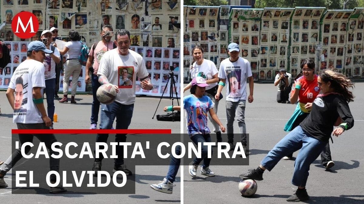 Colectivos de búsqueda juegan 'cascarita contra el olvido' en CdMx