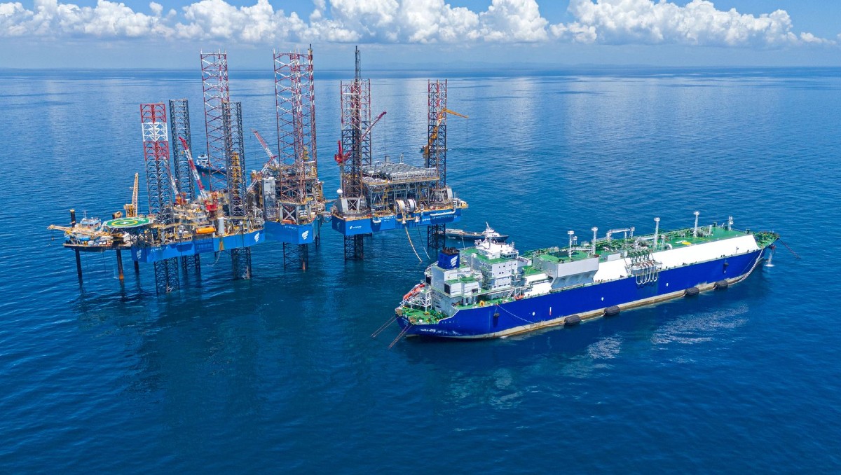 Planta de licuefacción de gas natural de New Fortress Energy en Altamira, Tamaulipas.