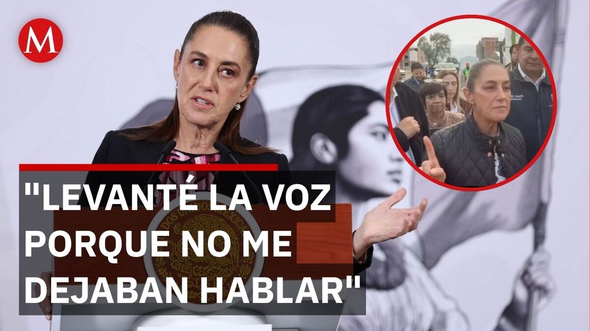 Sheinbaum responde a las críticas por su reacción ante manifestantes en Puebla