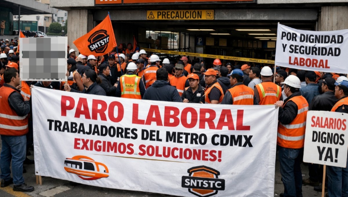 Los trabajadores del metro de la Ciudad de México exigen mejoras laborales | IA Discover