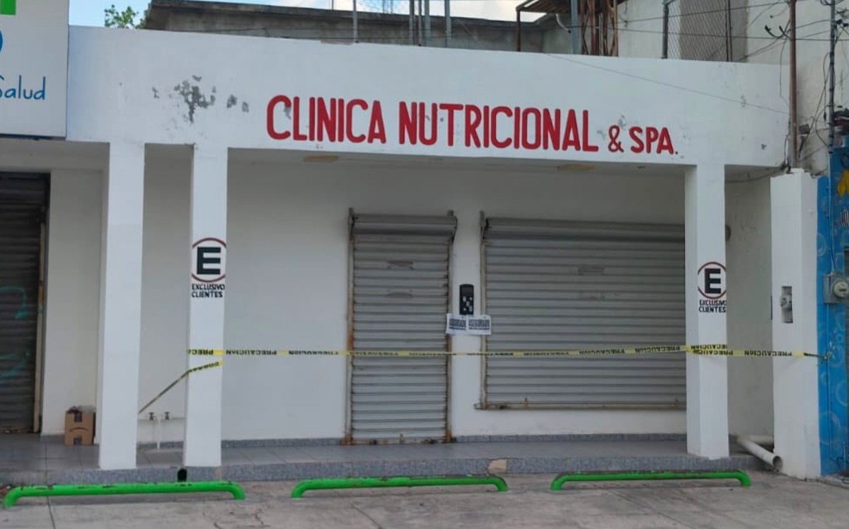 Clínica donde nutricionista fue asesinado. | Vía redes