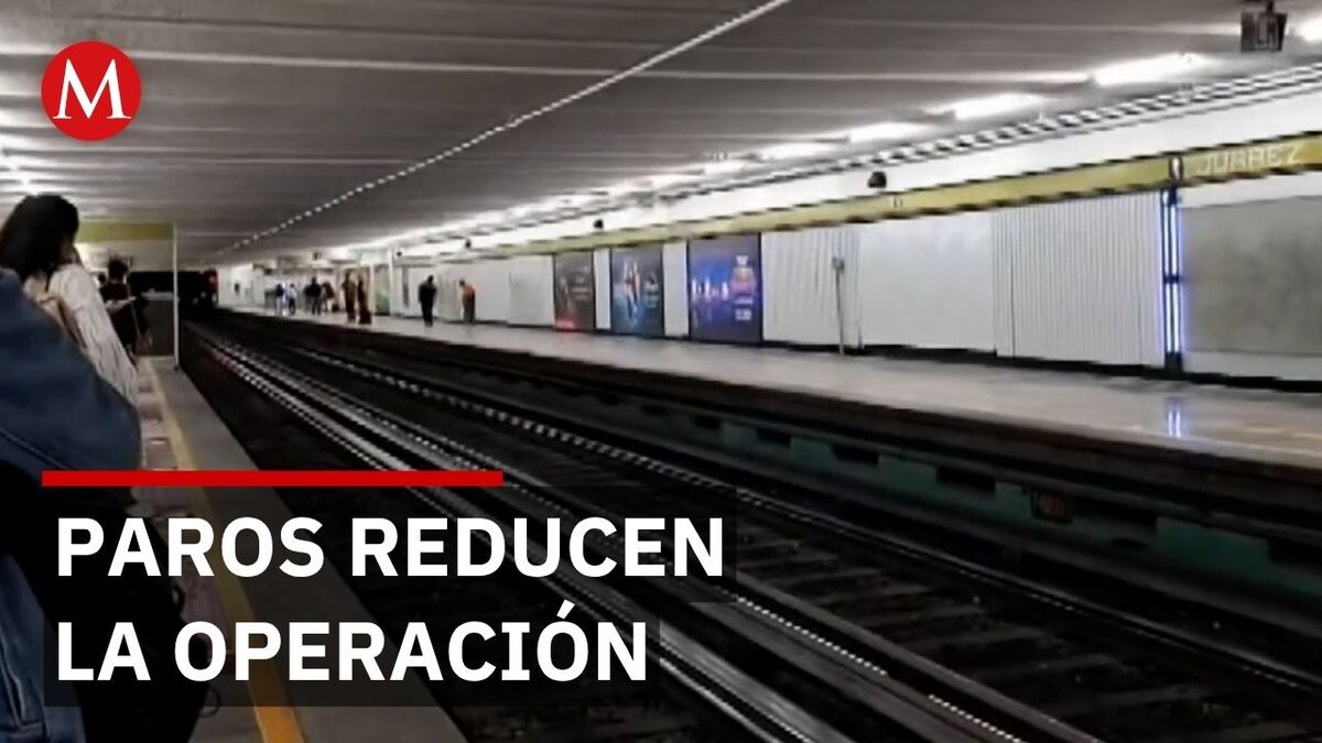 Metro sufre retrasos y saturación por paros escalonados