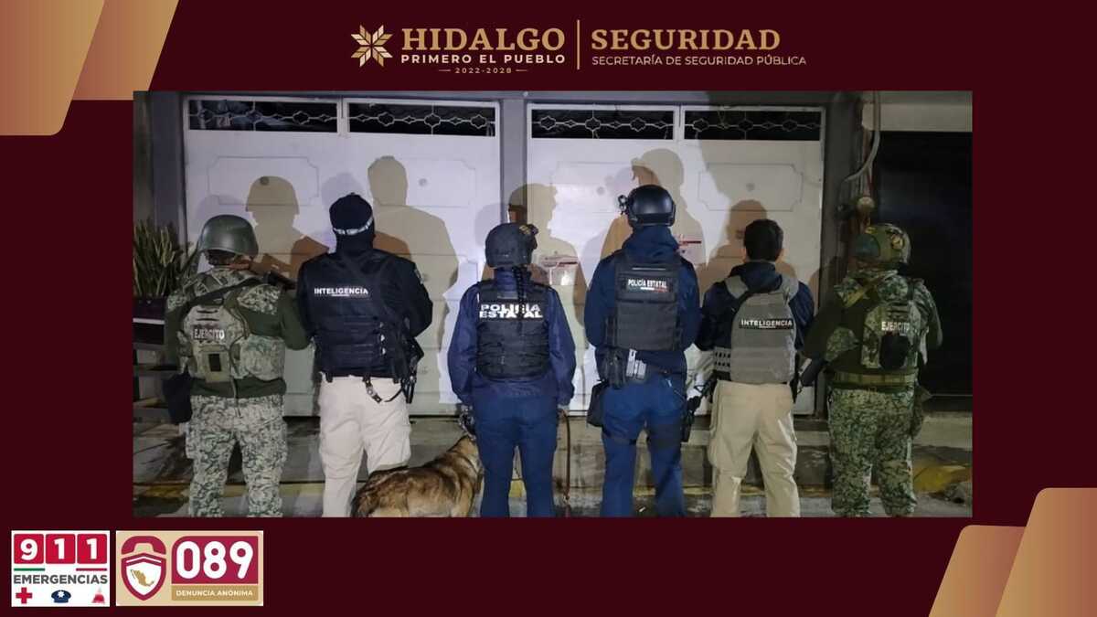 Operativo deja dos detenidos en Tizayuca. (Cortesía)