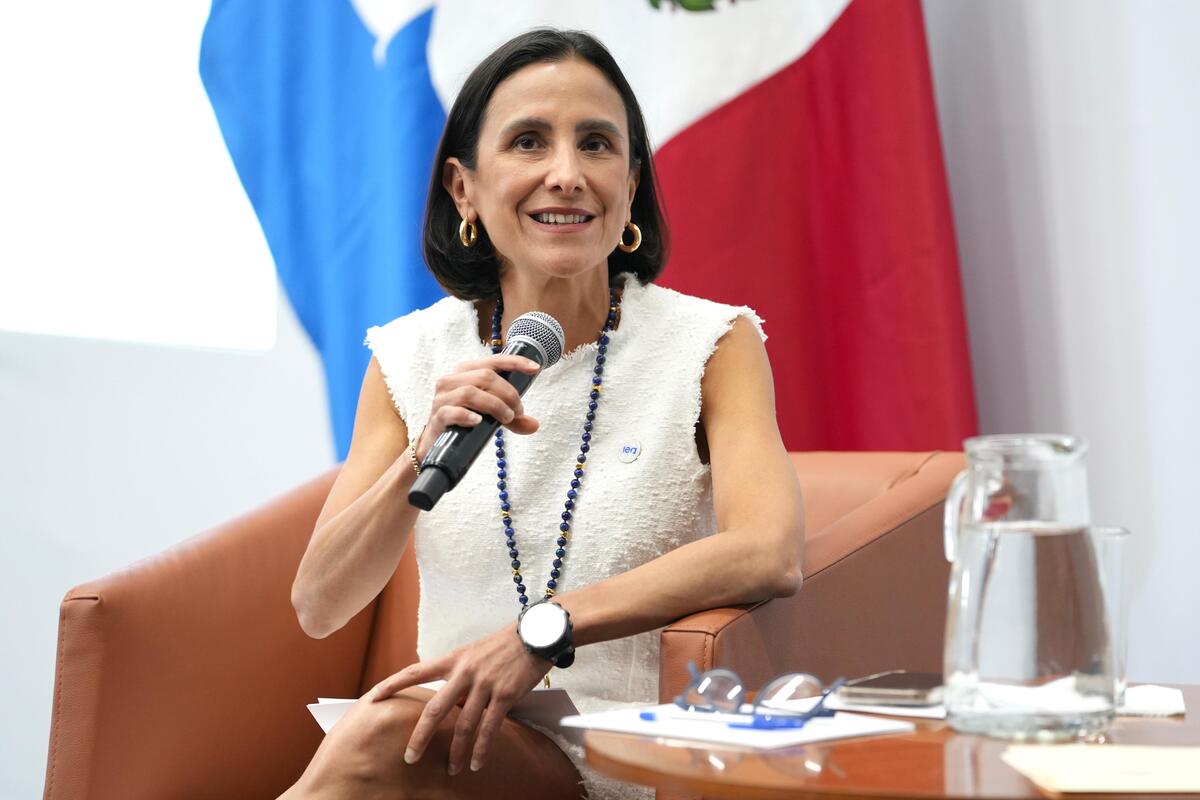 La secretaria Luz Elena González inauguró la Semana de Eficiencia Energética 2026. | Especial