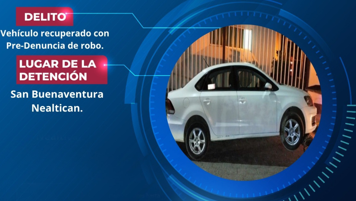 Secretaría de Seguridad Ciudadana de Atlixco recupera vehículo con reporte de robo | Especial