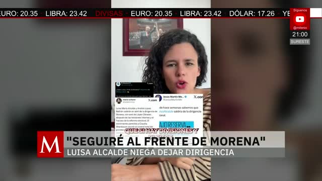 Seguiré al frente de Morena: Luisa María Alcalde | Pedro Gamboa, 14 de abril de 2026