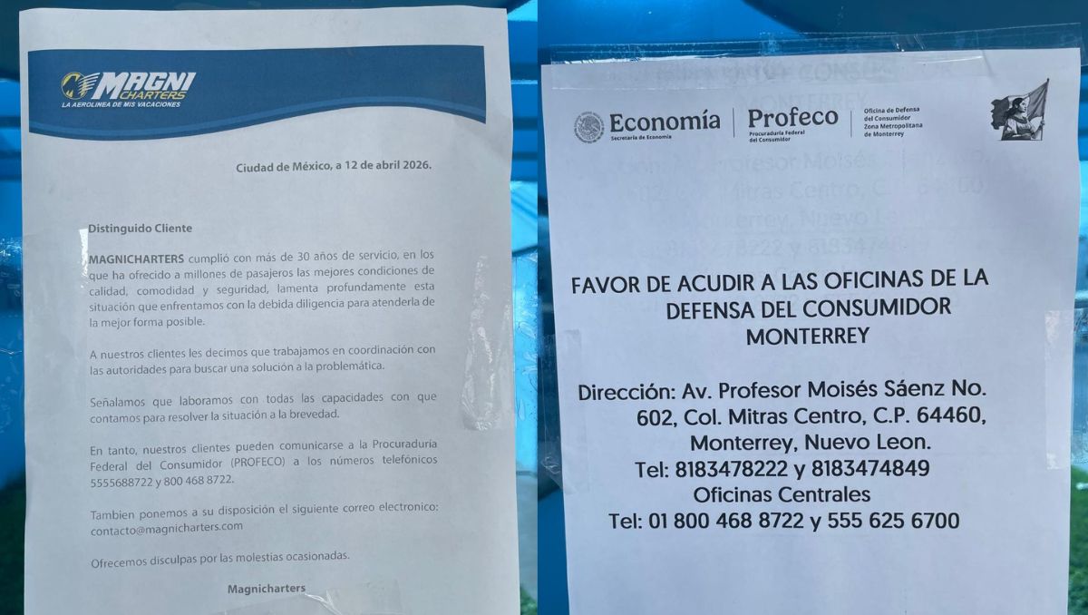 Vecinos del sector señalaron que desde el pasado sábado comenzaron a vaciar las oficinas de Magnicharters en Monterrey. | Víctor González