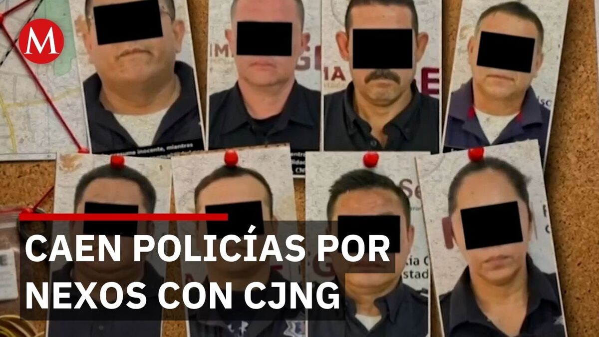 Caen 8 policías en Colima por presuntos nexos con el CJNG