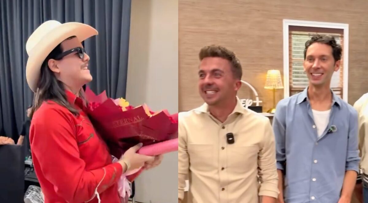 Entregan flores a Reese, Malcolm y Francs. | ESPECIAL