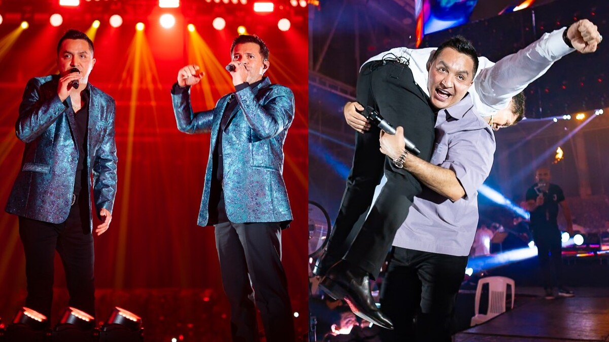 Jorge Medina y Josi Cuen en concierto de Tampico. Foto: Jorge Medina vía Facebook