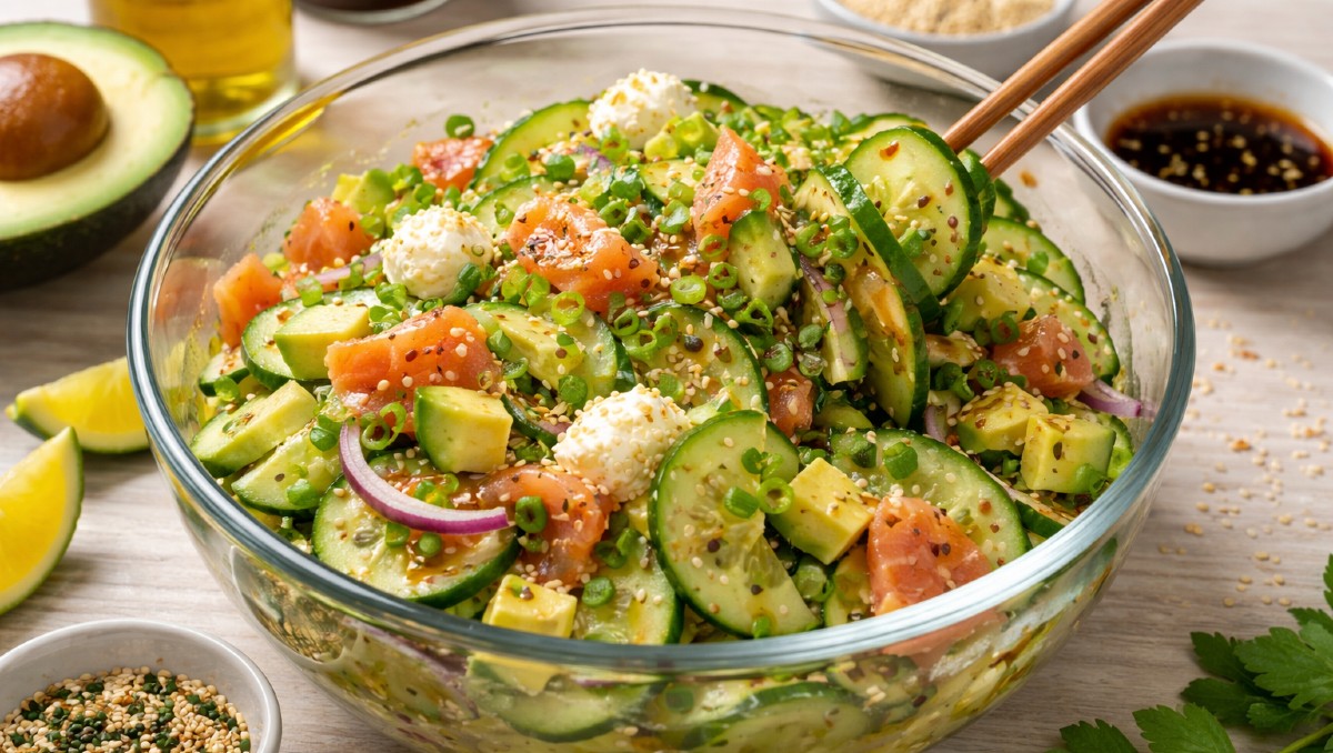 Receta ensalada de pepino viral en 5 minutos TikTok | IA DISCOVER