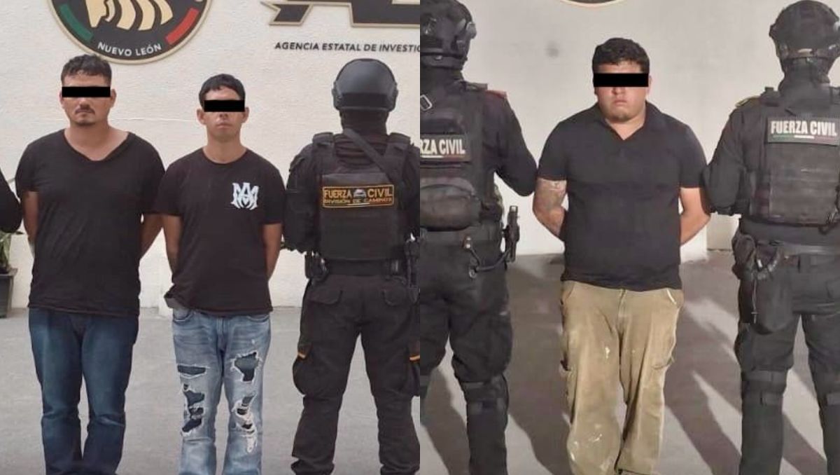 Los sospechoso fueron identificados como Víctor “N”, de 36 años, Iván “N”, de 29, y Axel “N”, de 21 años | Especial