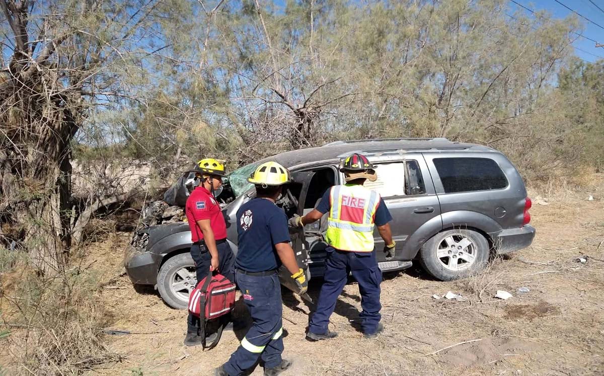 El accidente ocurrió cerca del ejido San Miguel. | Foto: Especial