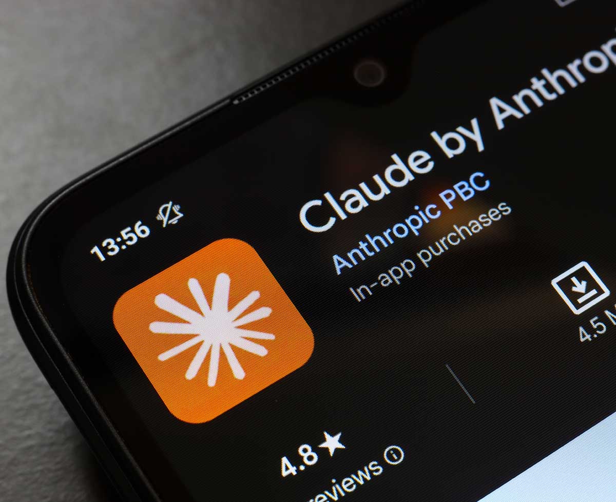 Aplicación Anthropic. Shutterstock.