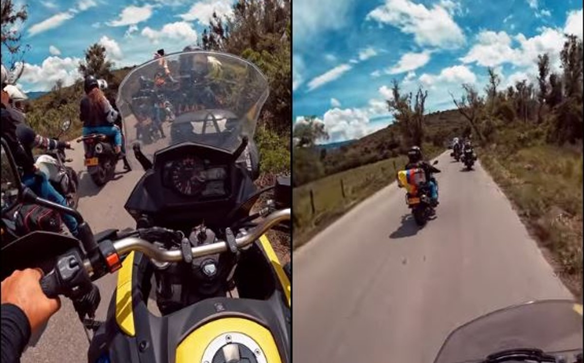 Más de 100 bikers recorren Tamaulipas con destino a El Salvador. | Redes