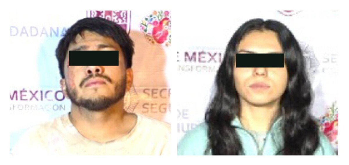 Los detenidos fueron identificados como Marcos 'N' y Verónica Nayeli 'N', de 25 y 26 años de edad respectivamente. (Especial)
