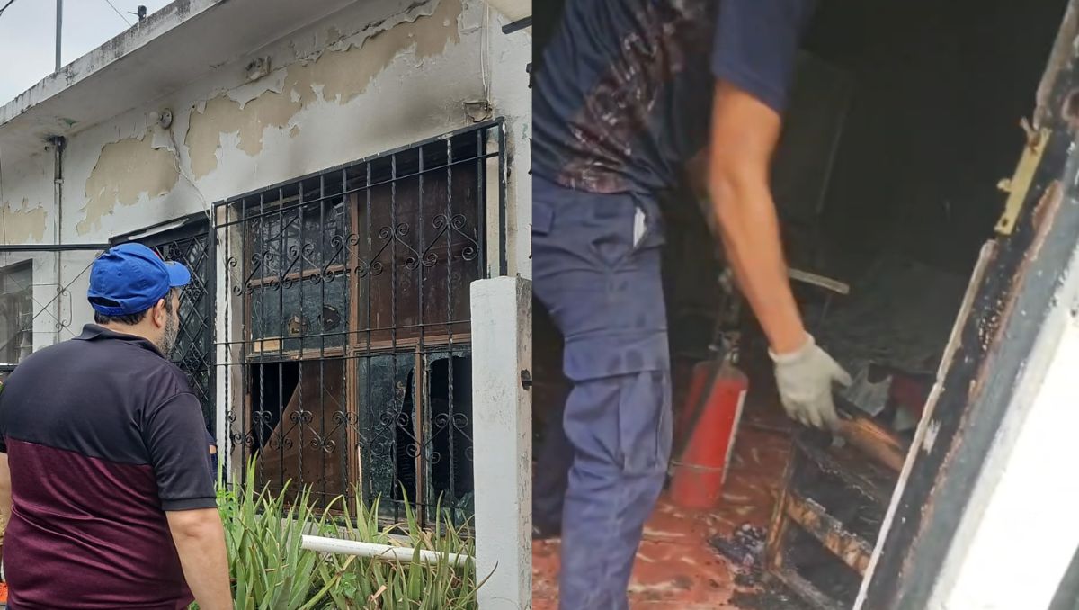 Los menores se encontraban solos al momento en que comenzó el fuego. Susana Paredes