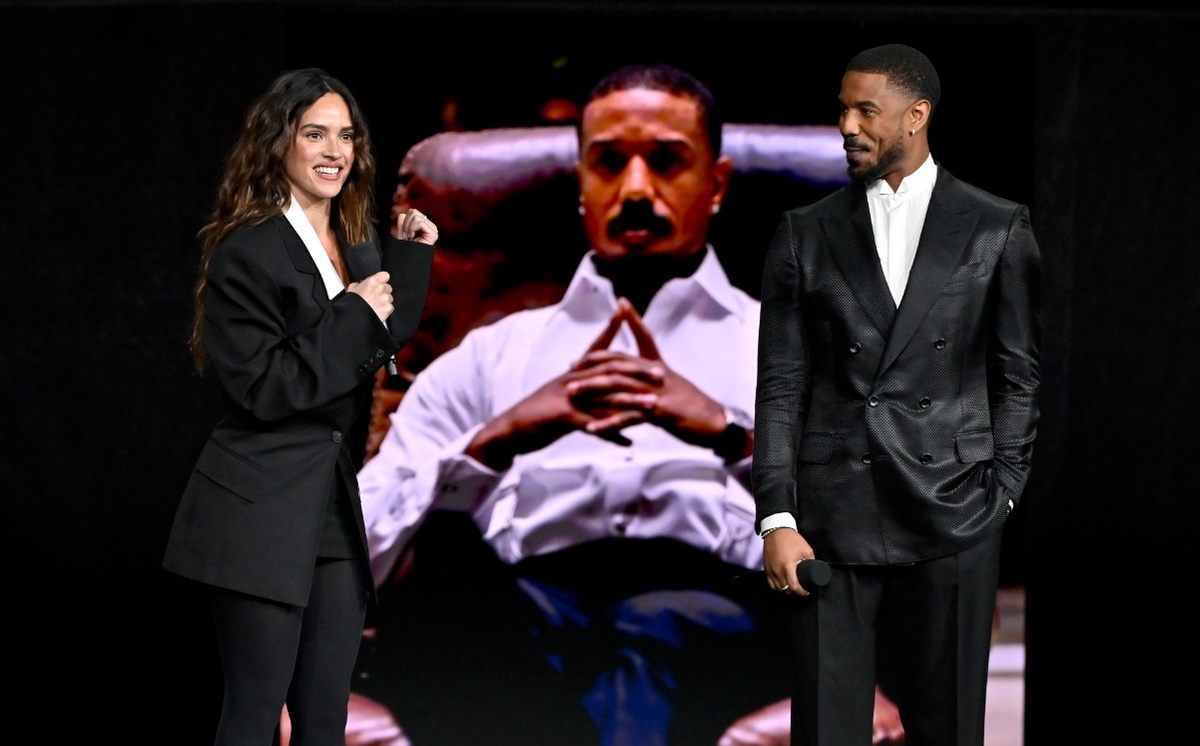 Michael B. Jordan y Adria Arjona en Las Vegas.