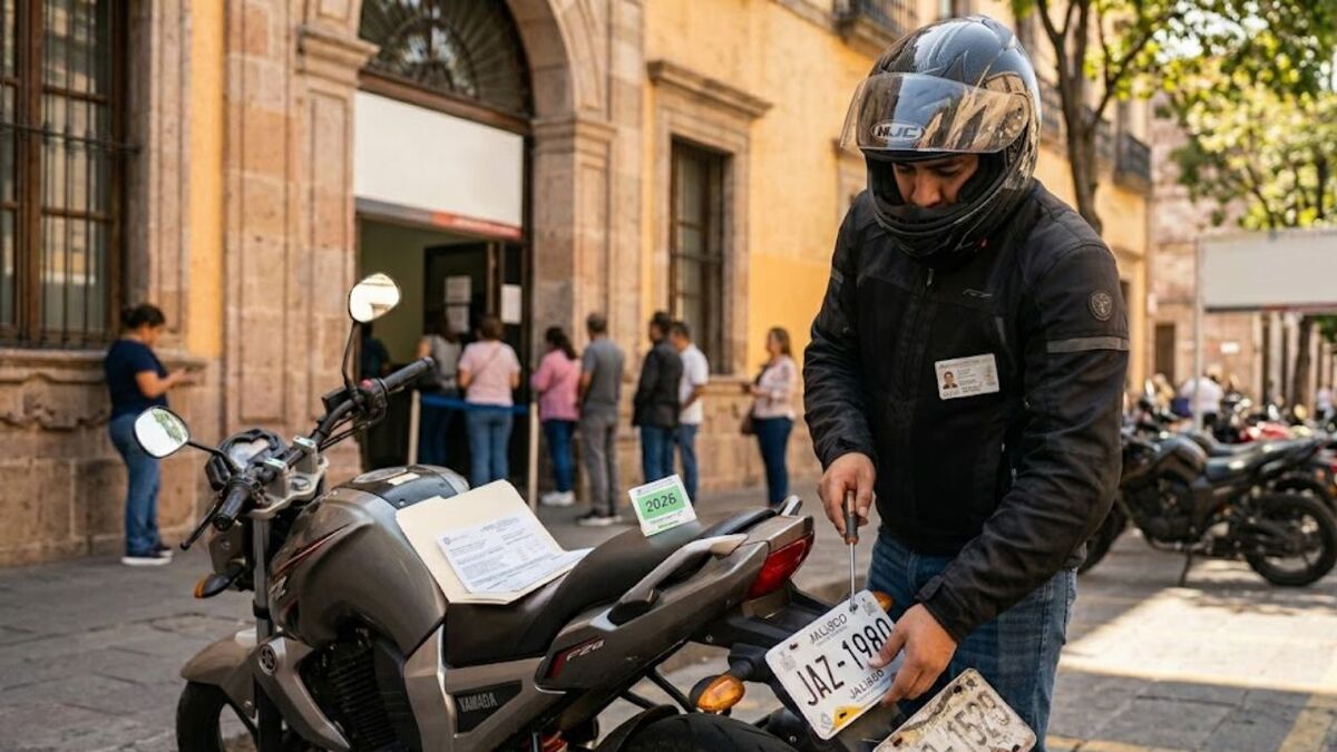 : Motos en Guadalajara 2026: Costos de Placas, Licencia y Trámites (Imagen generada por IA)