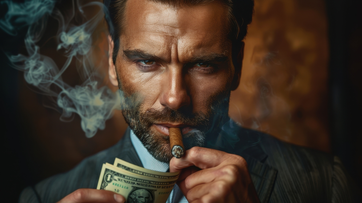 Personaje animado fumando