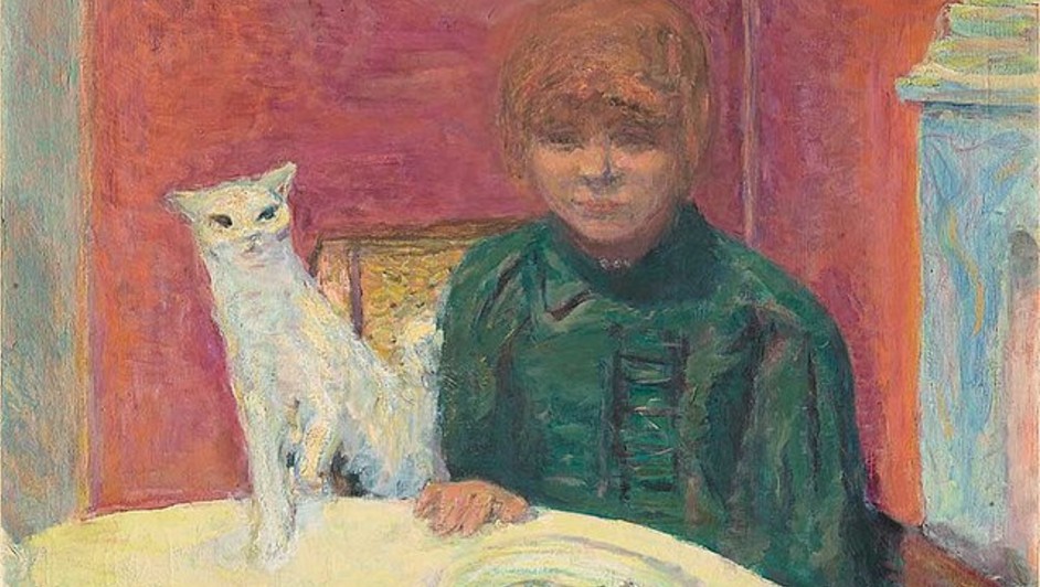 Pierre Bonnard, ‘Mujer con un gato’, 1912. (Wikimedia Commons)