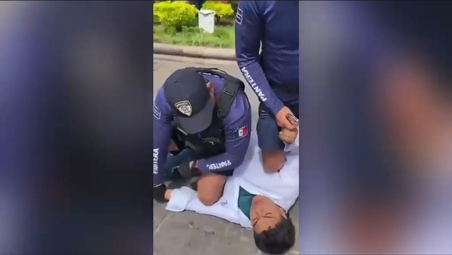 En SLP, se viraliza video de supuesto abuso policial contra un estudiante